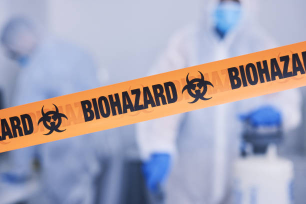 Professional Biohazard Cleanup technician working in Mount Airy, NC